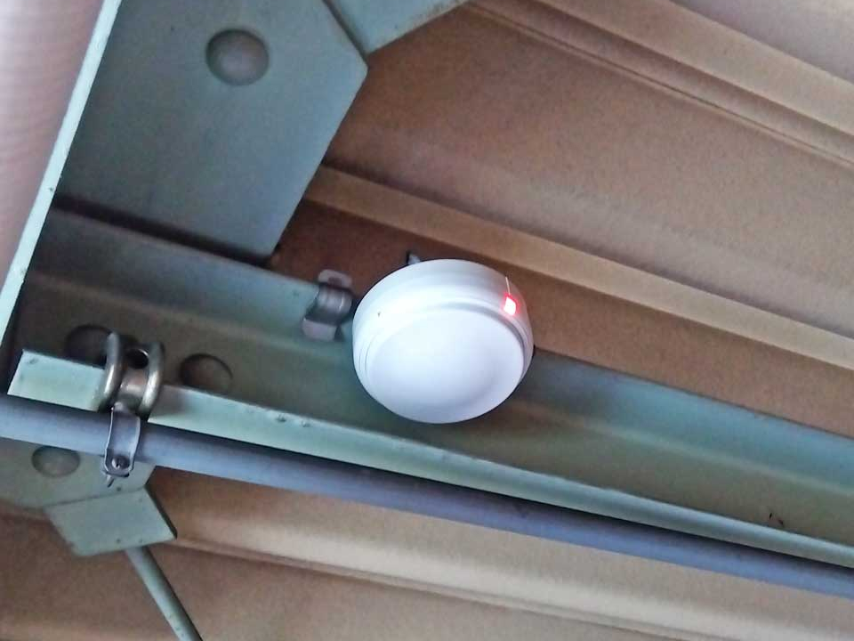 工事事例 - 自動火災報知設備 差動式スポット型感知器の交換