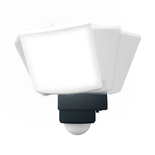 足柄防災の取扱商品。18W ワイド追尾式 LED センサーライト LED-AC1017TA